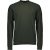 No Excess Pullover crewneck 2 coloured jacqua dark green