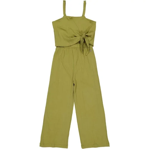 Quapi Meisjes mouwloze jumpsuit bess cedar