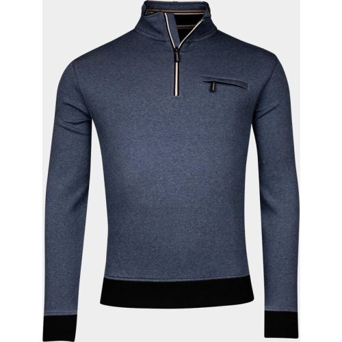 Baileys Half Zip Blauw Sweatshirt 1/2 Zip 423122/64