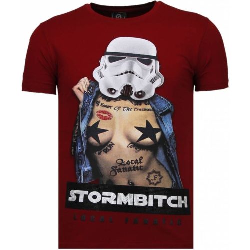 Local Fanatic Stormbitch rhinestone t-shirt