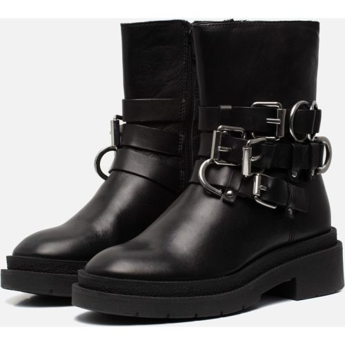 Ann Rocks Ann Rocks Biker boots zwart Leer