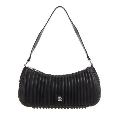 Hugo Hobo bags – Chris Sm Hobo-Plisse in zwart