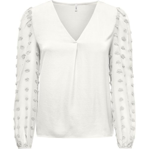 Only onlemery life l/s mix top box jrs 15330738 cloud dancer