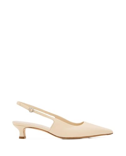 Aeydē Pumps & high heels – 35mm Catrina Nappa Leather Slingback in beige