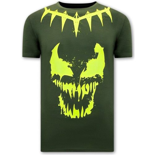 Local Fanatic T-shirts met print venom face neon