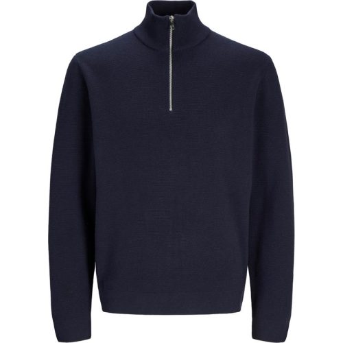 Jack & Jones Jprblamilano stitch knit half zip s navy