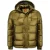 Enos Goudkleurige puffer jas met capuchon