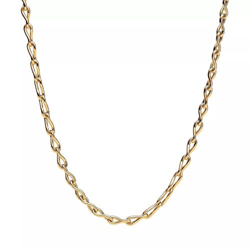 Pandora Kettingen – Figure of 8 chain link 14k gold-plated necklace in gold