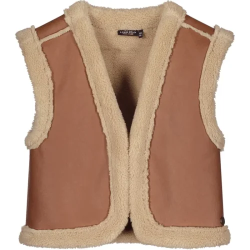 Like Flo Meisjes reversibel gilet teddy dewi –