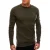 Edoti Sweater heren basic italian olive ed0100dg