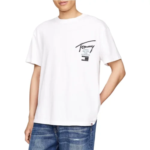 Tommy Hilfiger Grafische t-shirt met voor & back print