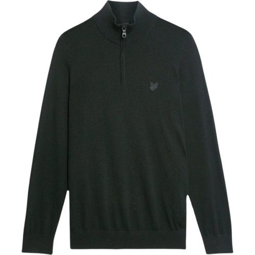 Lyle and Scott Lyle&scott tonal eagle merino quarter zip jumper truien kn2122vc