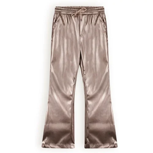 NoNo Meisjes flared pants coated suna sand blush