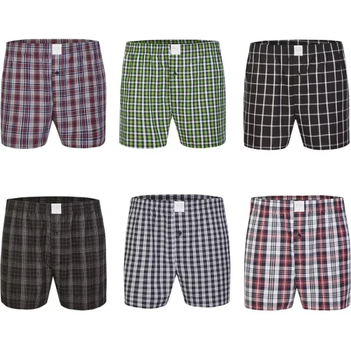 MG-1 Wijde boxershorts heren geruit 6-pack d626 multipack