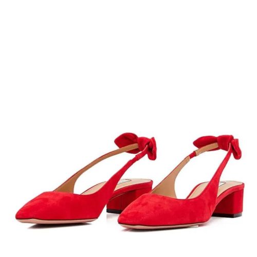 Aquazzura Pumps & high heels – 35 Mm Very Bow Tie Slingback in rood