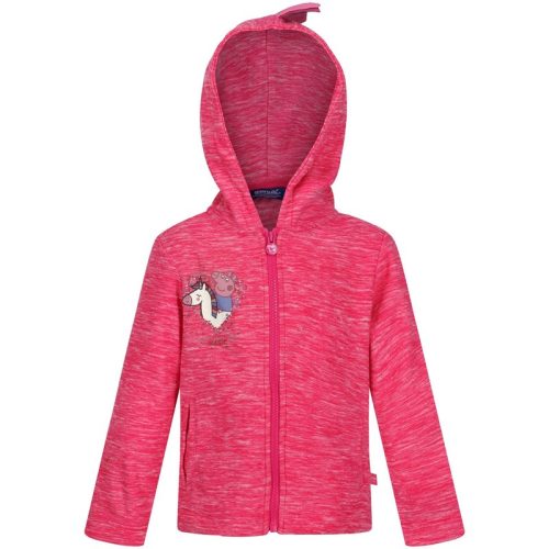 Regatta Kinder/kids peppa pig marl fleece full zip hoodie