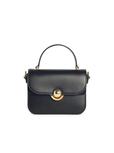 Furla Shoppers – ‘Sfera’ Mini Black Leather Crossbody Bag in zwart