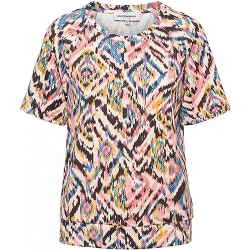 &Co Woman &co women top danielle multi ikat flamingo