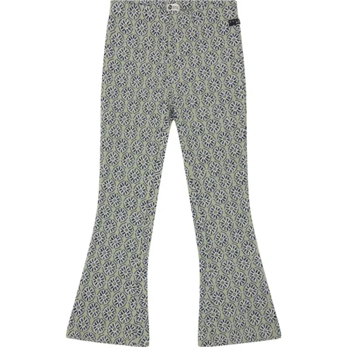 DAILY 7 Meisjes flared pants rib flowers