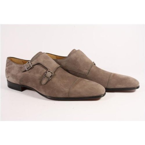 Magnanni 16016 /taupe suede gespschoenen