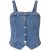 mbyM Denim corset top corsaria