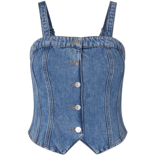 mbyM Denim corset top corsaria