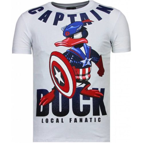 Local Fanatic Captain duck rhinestone t-shirt