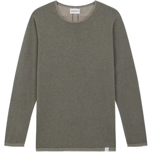 NOWADAYS Nowdays sweater plated knit nai0208d2 764 vineyard green