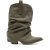 R13 Boots – Low Rider Slouchy Cowbody Boots in groen