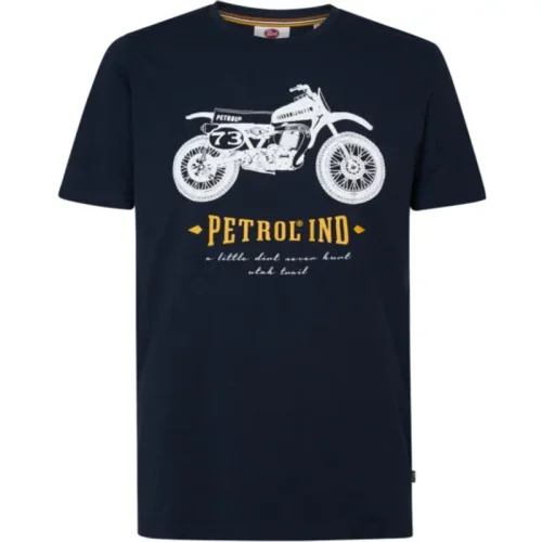 Petrol Industries T-shirt met logo print