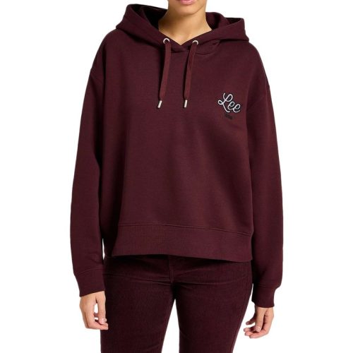 Lee Logo hoodie velvet beet