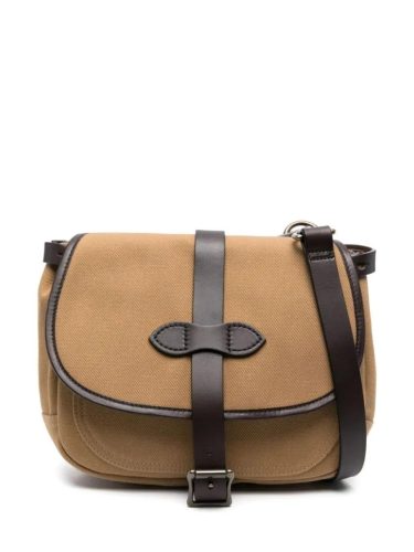 Filson Shoppers – Sand Beige Logo Bag in bruin