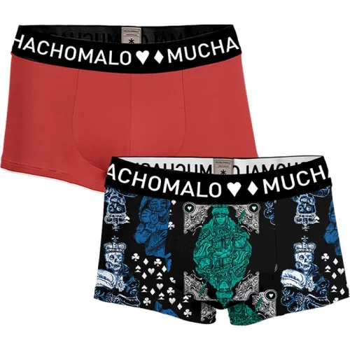 Muchachomalo Heren 2-pack trunks money & gamble