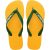 Havaianas brasil logo pop yellow teenslippers unisex