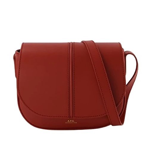 A.P.C. Shoppers – Betty Crossbody – Leather – Smoked Red in rood