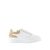 Alexander McQueen Low-Top Sneakers – Oversized Sneakers – Leather – White/Camel in wit