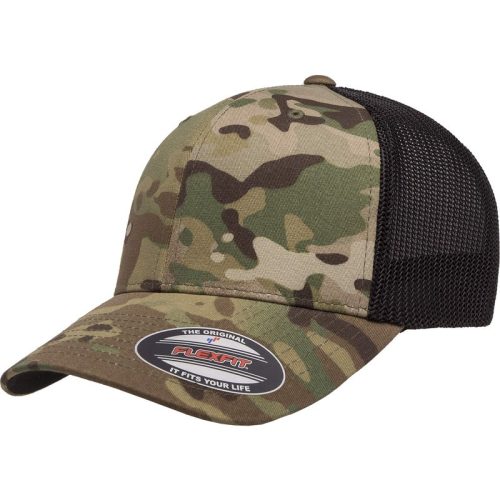 Flexfit Camo mesh trucker cap