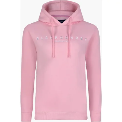 Black Donkey Athena hoodie i pink/white