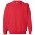 Gildan Unisex adult sweatshirt met zware mouwenhals