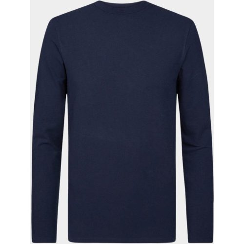 Profuomo T-shirt lange mouw Blauw PP2T00002B/P