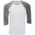 Bella + Canvas Canvas heren 3/4 mouwen baseball t-shirt