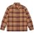 Denham Bri burton overshirt camel check