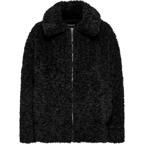 Only Onlcali faux fur jacket cc otw black