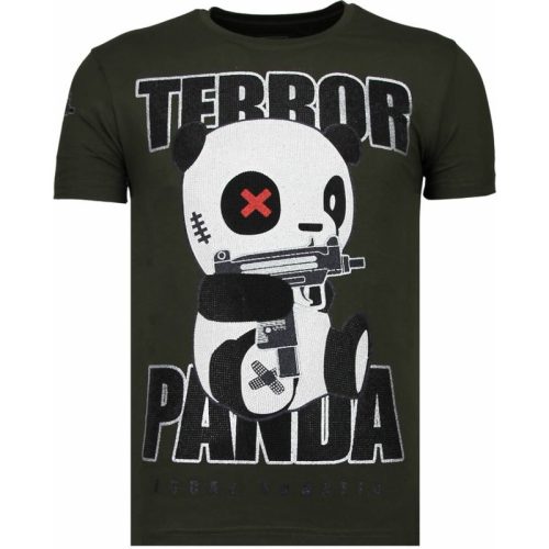 Local Fanatic Terror panda rhinestone t-shirt