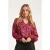 Smashed Lemon 24516 zwart-rood-fuchsia gedrukte top