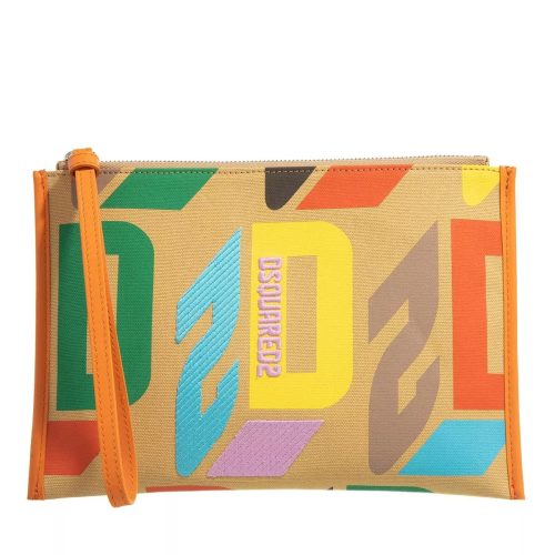 Dsquared2 Pochettes – D2 Monogram Pouch in meerkleurig