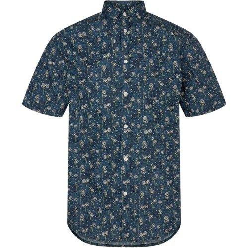 Anerkjendt Akleo poplin aop hirt pagoda blue 900517