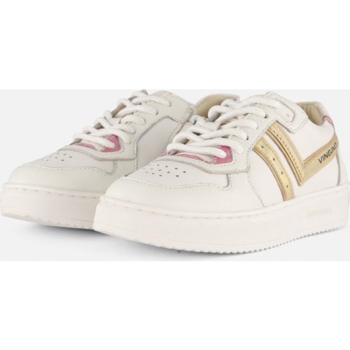 Vingino Vingino Court Lifestyle Sneakers wit Leer