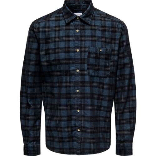 Only & Sons Onsnelson reg yarn dye cord check l