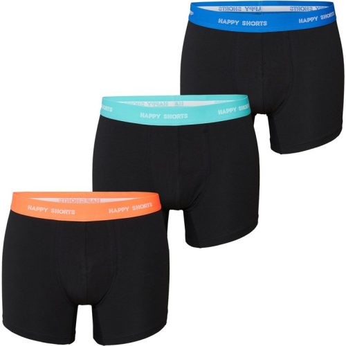 Happy Shorts Heren boxershorts trunks effen 3-pack